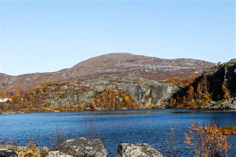 Rocky Coast In Norway On Autumn Stock Photo Image Of Fjord Autumn