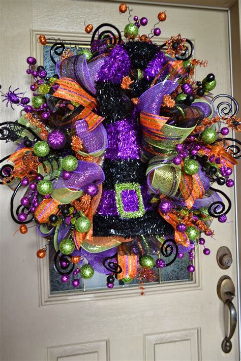 Kristens Creations Halloween Mesh Wreath