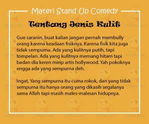 Materi Stand Up Comedy Singkat - YEDEPE.COM