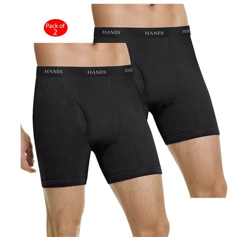 Hanes Hanes Mens Tagless Ultimate Long Leg Boxer Briefs With Comfort Flex Waistband 5 Pack