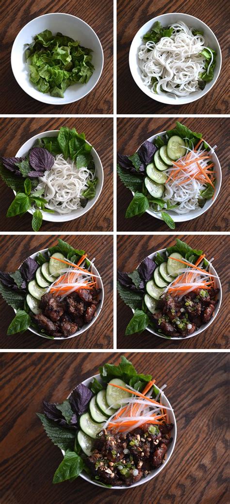 How To Assemble And Cook A Bowl Of Vietnamese Grilled Pork With Rice