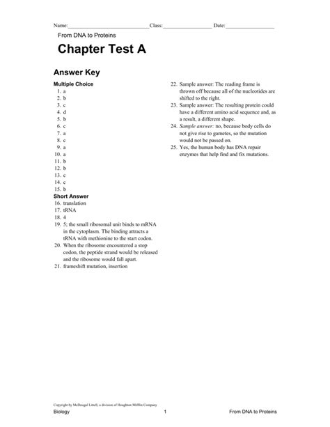 Chapter 8 From Dna To Proteins Vocabulary Practice Answers Somatic