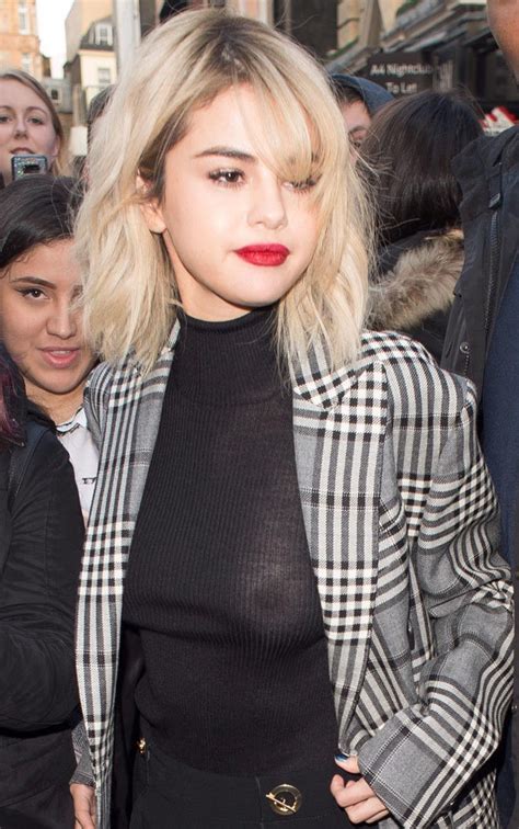 Selena Gomez side boob after braless see through dress, Photos
