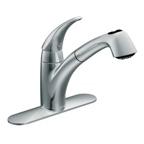 The kitchen faucet didn't even have a spout diffuser so the water just kinda blurged out. Moen 7560C Extensa One Handle Low Arc Pullout Kitchen ...
