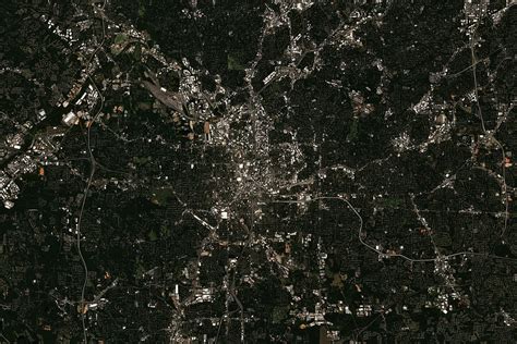 Satellite View Of Atlanta In Georgia Usa Digital Art By Lavit Fine