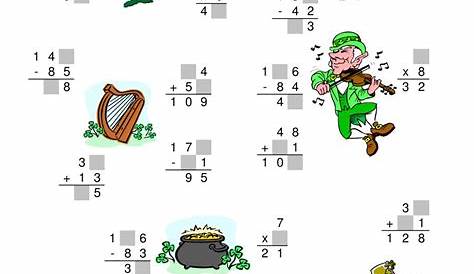 st patrick's day math worksheets
