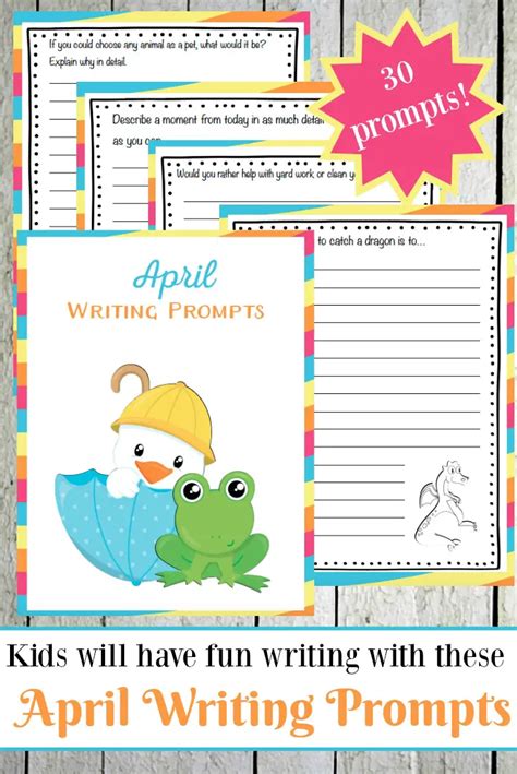 The Ultimate Collection Of Elementary Writing Prompts For April