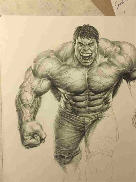 Incredible Hulk Sketch At Explore Collection Of