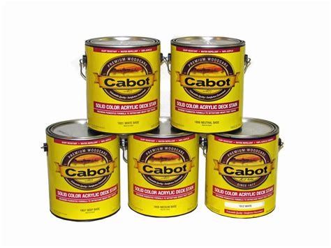 Cabot Solid Color Acrylic Deck Stain 1800 Series Capitol City Lumber
