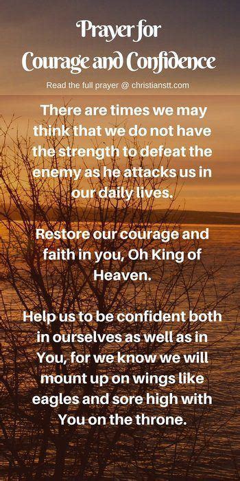 Prayer For Courage And Confidence