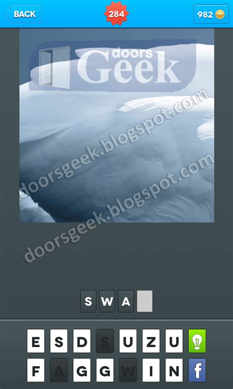 Zoomed In Photo Word Game Level 284 ~ Doors Geek