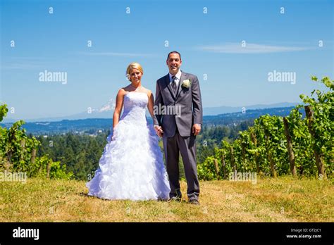 Bride And Groom Portraits Stock Photo Alamy