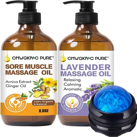 Massage Oil For Massage Therapy Ginger Massage Oil 2 Pack Arnica