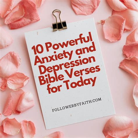 Ten Powerful Anxiety And Depression Bible Verses For Today Follower