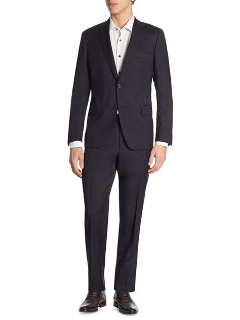 Saks Fifth Avenue Collection By Samuelsohn Classic Fit Wool Suit