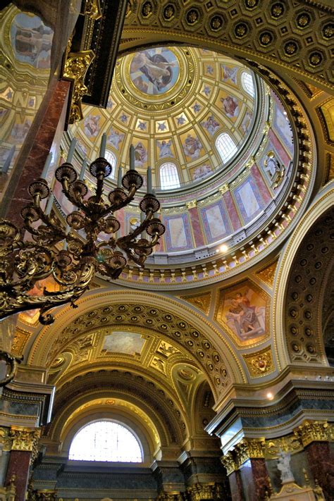 Cupola Inside St Stephens Basilica In Budapest Hungary Encircle Photos