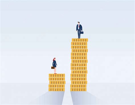 Premium Vector Gender Gap And Inequality In Salary