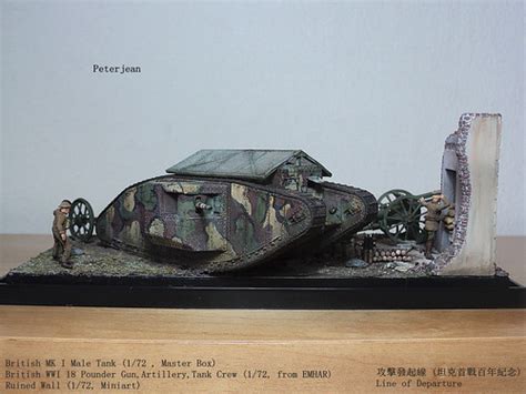 British Mark 1 Male Tank 172 Master Box 攻擊發起線 坦克首戰 Flickr
