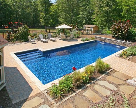 Inground Pools Backyard Pool Landscaping Inground Pool Designs