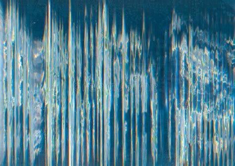 Glitch Background Digital Distortion Blue Screen Stock Image Image Of