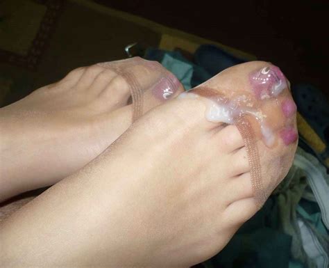 Image In Gallery Cum Covered Nylon Feet 1 Picture 4