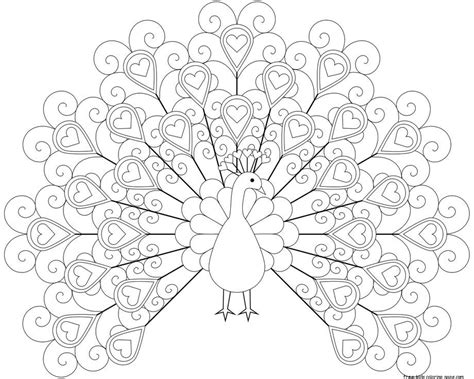 March 17, 2021december 4, 2019 by coloring. Printable peacock coloring pages - Free Printable Coloring ...