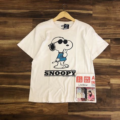 Jual Kaos Snoopy X Uniqlo Second Original Indonesia Shopee Indonesia