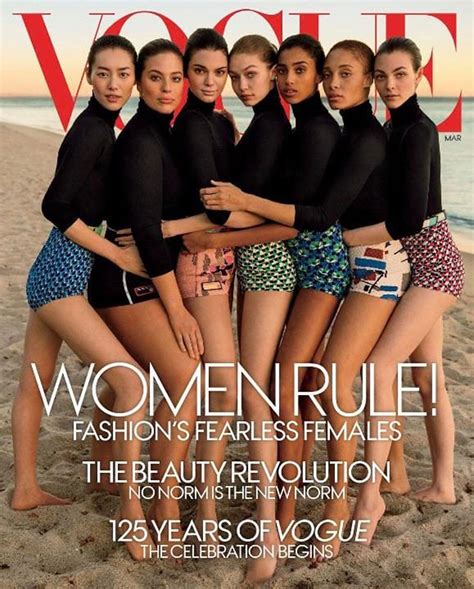 Polémica Portada De Vogue Con 7 Supermodelos Retocaron A La única De Talla Grande Infobae