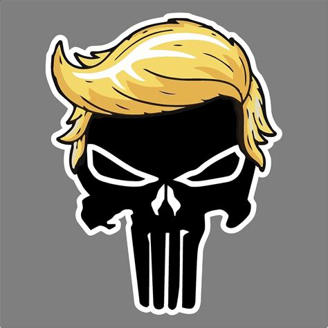 Work House Signs Trump Punisher With Hair Donald Trump