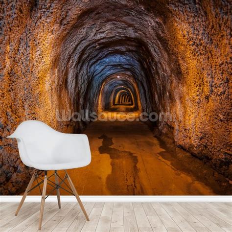 Cave Tunnel Wallpaper Mural Wallsauce Au