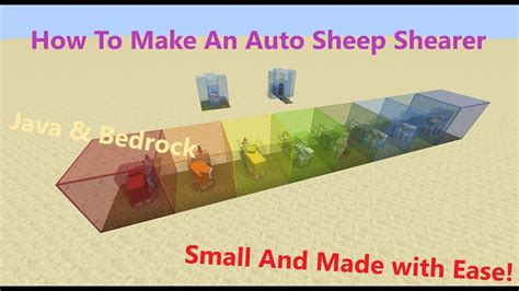 How To Make An Automatic Sheep Shearer In Minecraft Java And Bedrock
