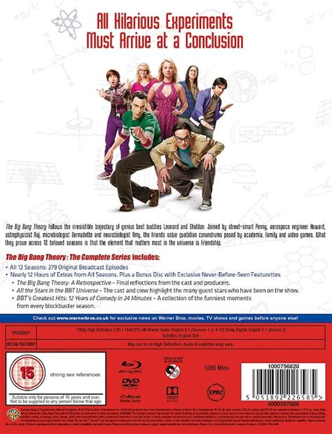 The Big Bang Theory Season 1 12 Blu Ray 26 Disc Import Cdon