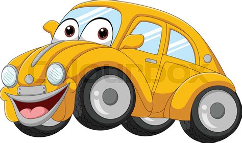 Premium Vector Yellow Cartoon Car Vector Illustration Clip Art Library