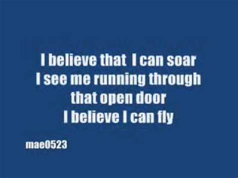 I used to think that i could not go on / and life was nothing but i believe i can fly is a song written by, produced and recorded by american artist r. Bianca Ryan - I Believe I Can Fly (video lyrics).mov - YouTube