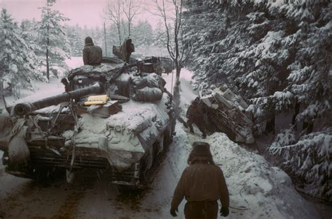 Wallpaper Snow Vehicle Soldier Tank Military Vintage World War