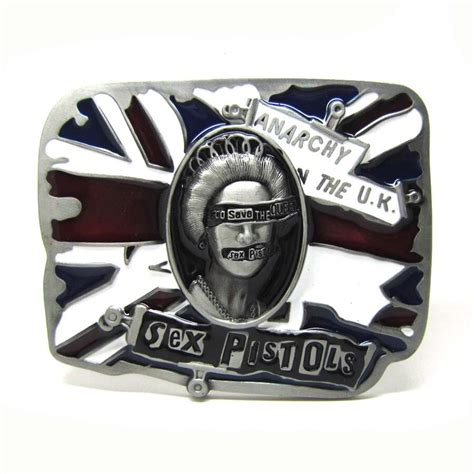 Sex Pistols God Save The Queen Uk Flag Music Belt Buckle In Buckles