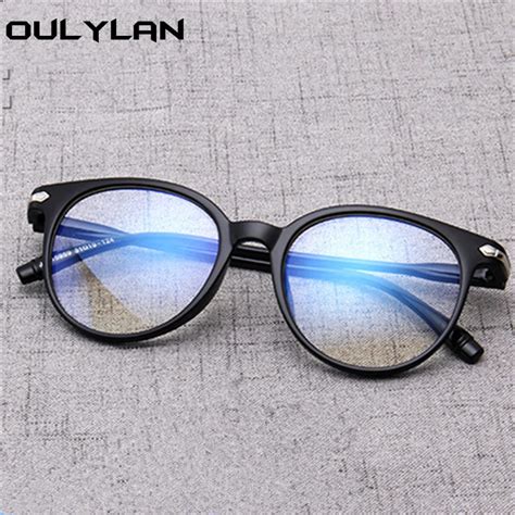 oulylan women glasses frame fashion vintage fake glasses men eyeglasses