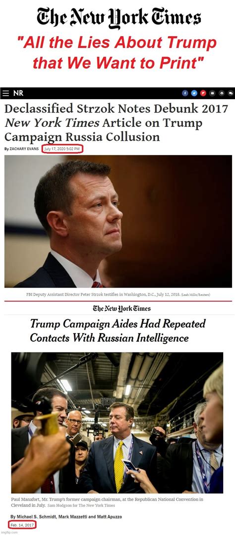New York Times Caught Making Up Lies About Trump Colluding With Russia