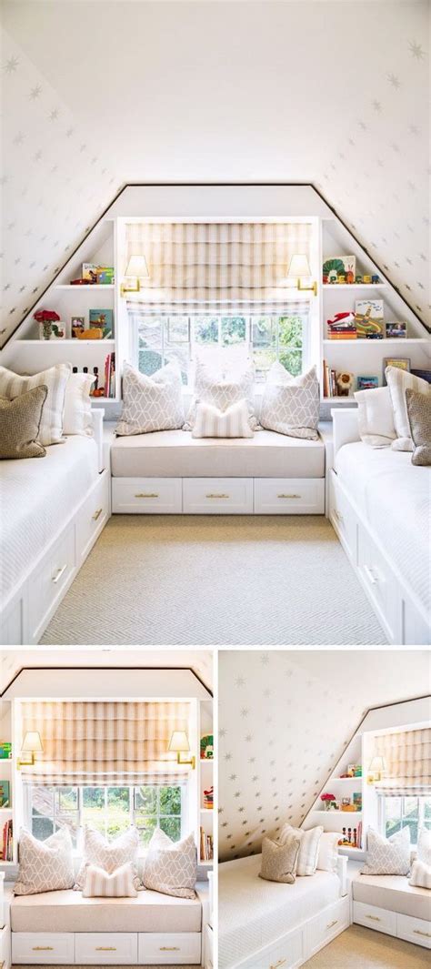 Build An Attic Bedroom Which Provides A Ton Of Room For Storage And
