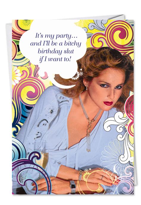 Birthday Greeting Slut Unique Naughty Birthday Greeting Card