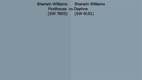 Sherwin Williams Poolhouse Vs Daphne Side By Side Comparison