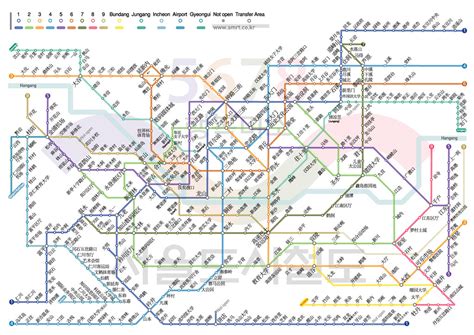 Seoul Metro Map Chinese