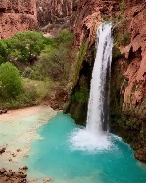 At The Bottom Of The Grand Canyon You Will Find The Famous Havasupai