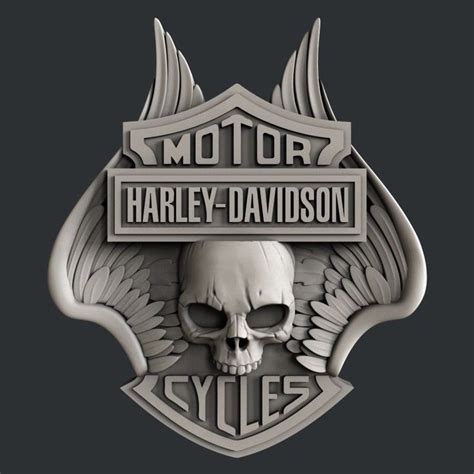 D Stl Models For Cnc Artcam Aspire Relief Harley Davidson Mit