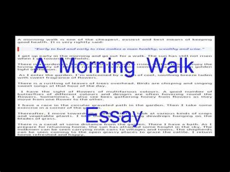 It has four very long legs and a tail which is short as compared to his other. Essay on "A Morning Walk" English Essay for Class 8,9,10 ...