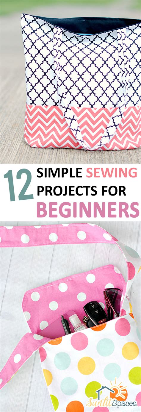 12 Simple Sewing Projects For Beginners Sunlit Spaces