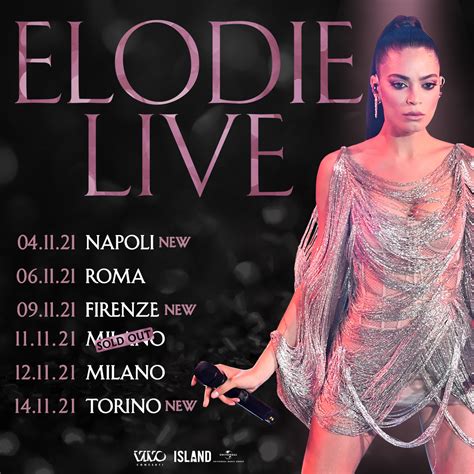 Elodie Live Escono Le Date Della Tournée ~ Spettacolo Periodico Daily