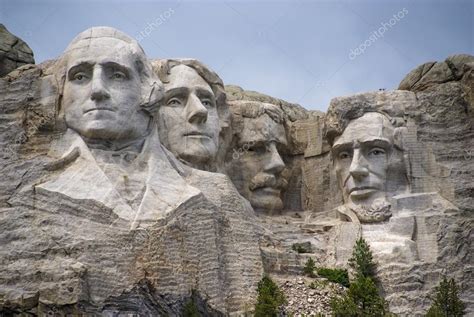 Famous Landmark And Mountain Sculpture Mount Rushmore South Dakota