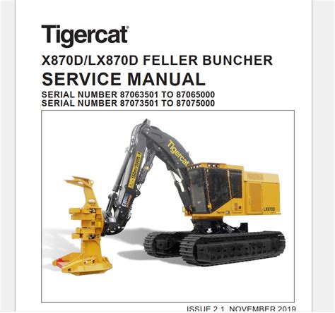 Tigercat Feller Buncher Operator Service Manuals Pdf