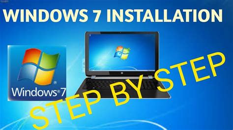 Windows 7 Installation Step By Step Youtube